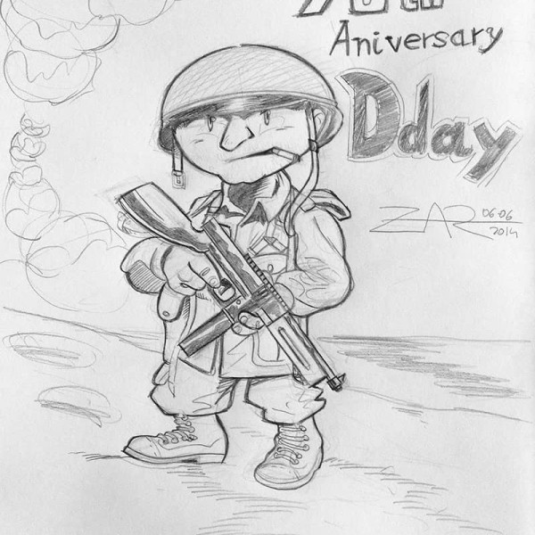 Día D - Soldado americano